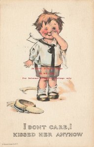 Young Boy with Black Eye, I Don't Care, I Kissed Her Anyhow, Edward Gross Comic