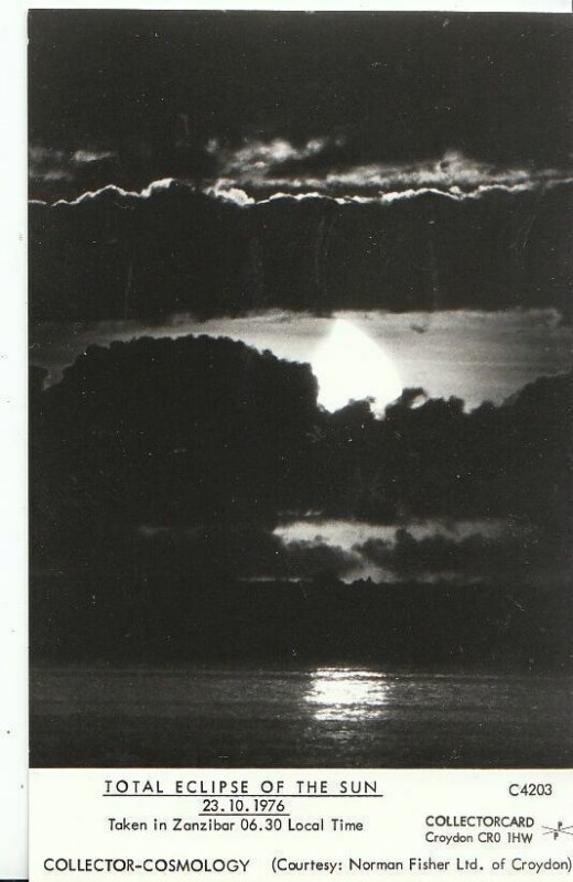 Weather Postcard - Cosmology, Total Eclipse of The Sun - Zanzibar 1976 - U1885