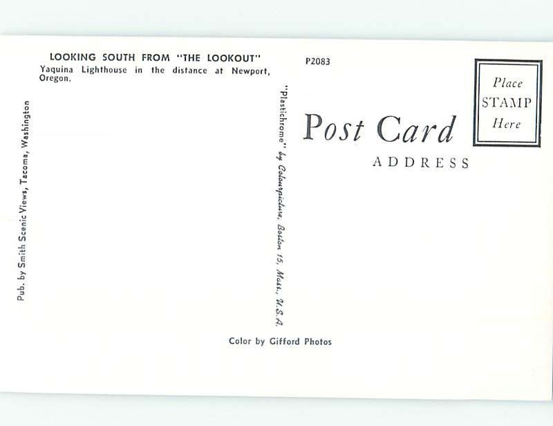 Pre-1980 PANORAMIC VIEW Newport Oregon OR AF0433