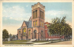 East Palestine Ohio 1930s Postcard Presbyterian Church