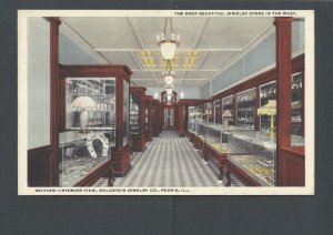 Ca 1924 Peoria IL The Goldstein Jewelry Co Interior A Most Prestigious Shop---