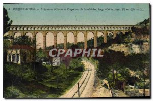 Old Postcard Roquefavour Aqueduct Work of the engineer of Montricher