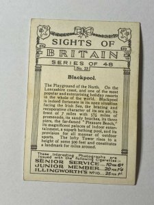 CIGARETTE CARD - SENIOR SERVICE BRITAIN #23 BLACKPOOL     (UU470) 