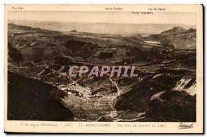 Old Postcard Le Mont Dore View from the top of Sancy