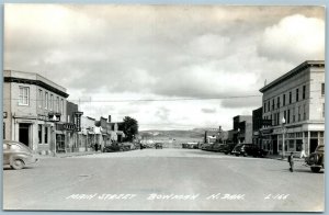 BOWMAN N.DAKOTA MAIN STREET VINTAGE REAL PHOTO POSTCARD RPPC