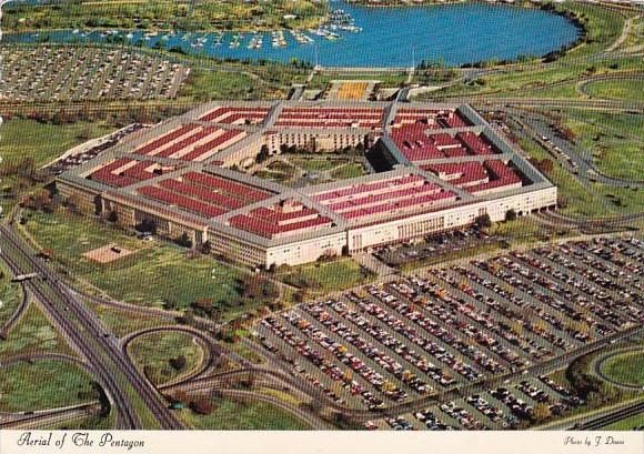 Aerial Of The Pentagon Arlington Virginia