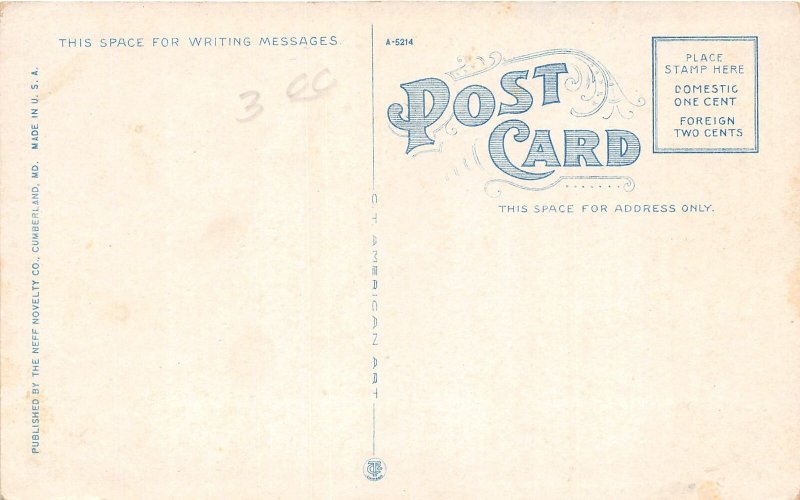 F52/ Frostburg Maryland Postcard c1910 Old Frost Mansion 