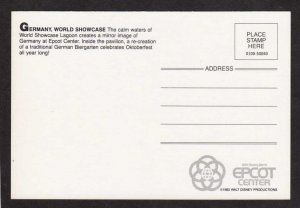 FL Disney World Germany Epcot Center Amusement Park Orlando Florida Postcard