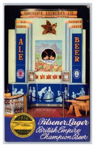 1939 Golden Gate Expo San Francisco Vancouver Breweries Exhibit Pilsener Beer