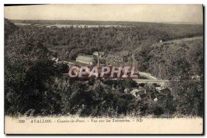 Old Postcard Avallon Cousin Bridge On The View Tanneries