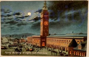 Ferry Building At Night San Francisco