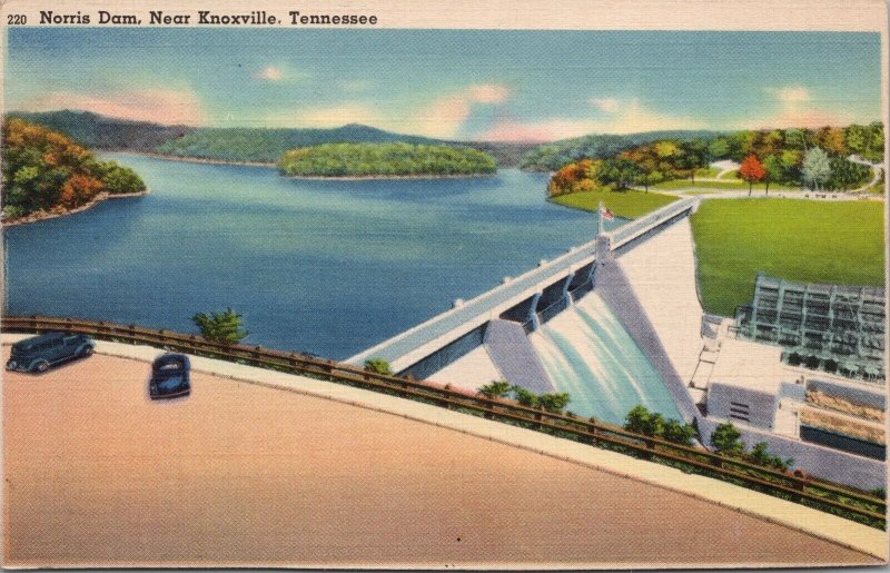 Norris Dam Near Knoxville TN Postcard PC498