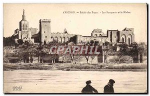 Old Postcard Avignon Palais Des Remparts pAPCs And The Rhone