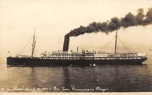 S.S. President July,1911, Real Photo S.S. President, Pacific Coast Steamship ...