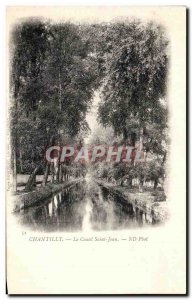 Old Postcard Chantilly Canal Saint John