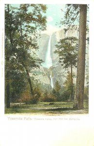 Chas. Weidner UDB Postcard 44 Yosemite Valley Yosemite Falls 2600' High Unposted