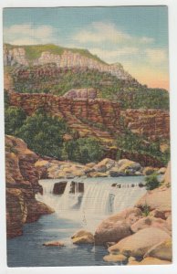 P2190 1940 postcard oak creek canyon highway 79 flagstaff to prescott arizona
