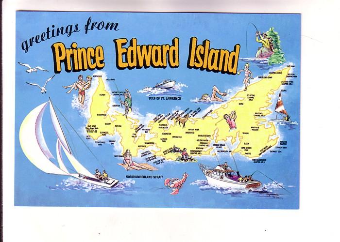 Pictorial Map, Prince Edward Island