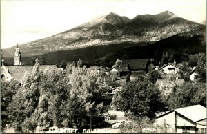 RPPC Birds Eye View San Francisco Peaks Flagstaff Arizona AZ UNP Postcard C10