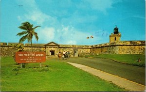 Entrance to Fortress of San Felipe Del Morro San Juan Puerto Rico Postcard PC107
