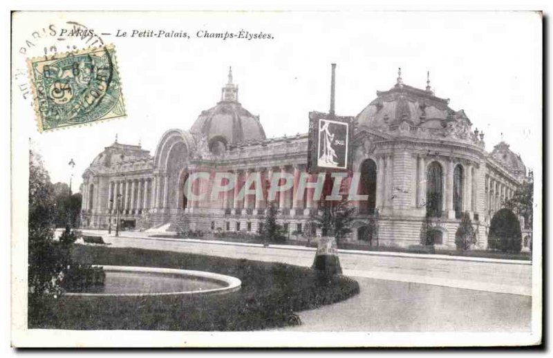 Old Postcard Paris Little Palace Champs Elysees
