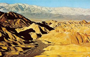Badlands of Death Valley From Zabriskie Point Panamint c1960s Vintage Postcard 