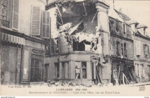 CAMPAGNE,France,1900-1910s, Bombardement de Soissons