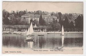 Hotel Beau Rivage Ouchy Switzerland 1906 postcard