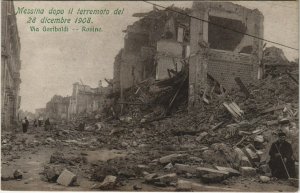 CPA Messina dopo il terremoto ITALY (809370)