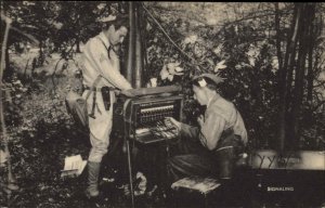 WWII Era? Wireless Radio Signalling c1940s Postcard