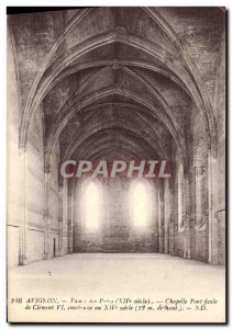 Old Postcard Avignon Palace of the Popes Clement VI papal chapel