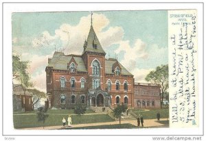 Exterior, Public Library,Springfield,Massachusetts,PU-1904