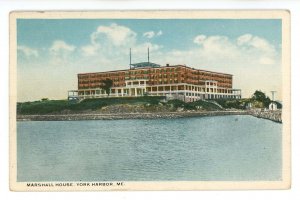 ME - York Harbor. The Marshall House   (creases)