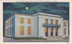Tennesse Johnson City United States Post Office By Night