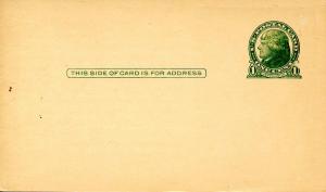 MA - US Postal Card (Jefferson 1-cent) Political Ad for Lt. Gov. Horace Cahill