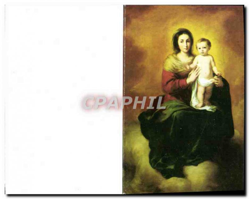 Modern Postcard Madonna And Child Bartolome Esteban Murillo