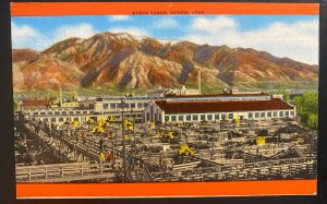 Mint USA Color Picture Postcard Native American Indian Stock Yards Ogden UT