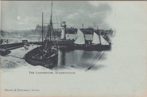 Yorkshire Postcard - The Lighthouse, Scarborough  XT226