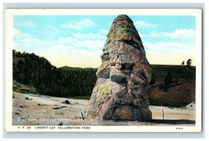 Vintage Liberty Cap Yellowstone Park. Postcard F114E