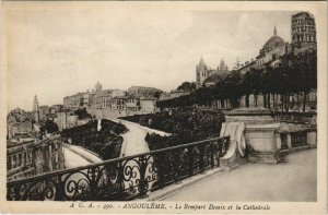 CPA Angouleme- Rempart Desaix et la Cathedrale FRANCE (1073801)