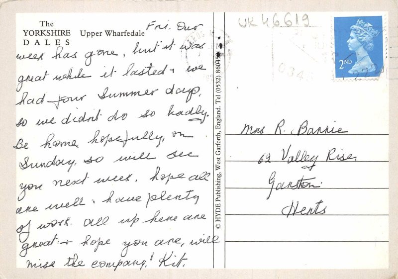 uk46619 upper wharfedale yorkshire dales uk