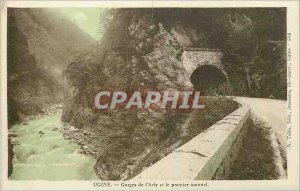 Old Postcard Ugine Gorges of the Arly and the first tunnel