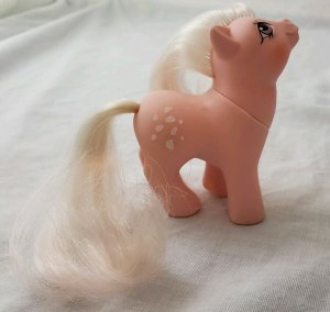 Baby Cotton Candy My Little Pony 1984 G1 W/ Pink Mane, Tail & Body