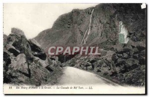 Old Postcard From Bourg d'Oisans to La Grave La Cascade Rif Tort