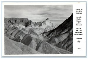 Golden Canyon Death Valley National Monument California CA RPPC Photo Postcard