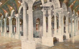 Vintage Postcard 1910's Beautiful Architectural Building Structure Interior Hall