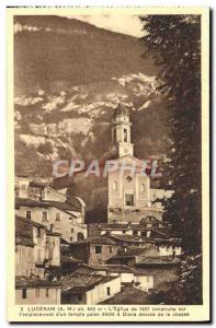 Old Postcard Luceram L & # 39eglise