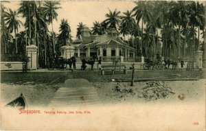 PC CPA SINGAPORE, TANJONG KATONG, SEA SIDE VILLA, VINTAGE POSTCARD (b16290)