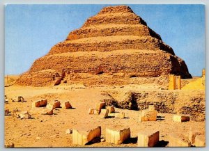 Cairo  Egypt  Sakkara  King Zoser's  Giza Pyramid  Postcard