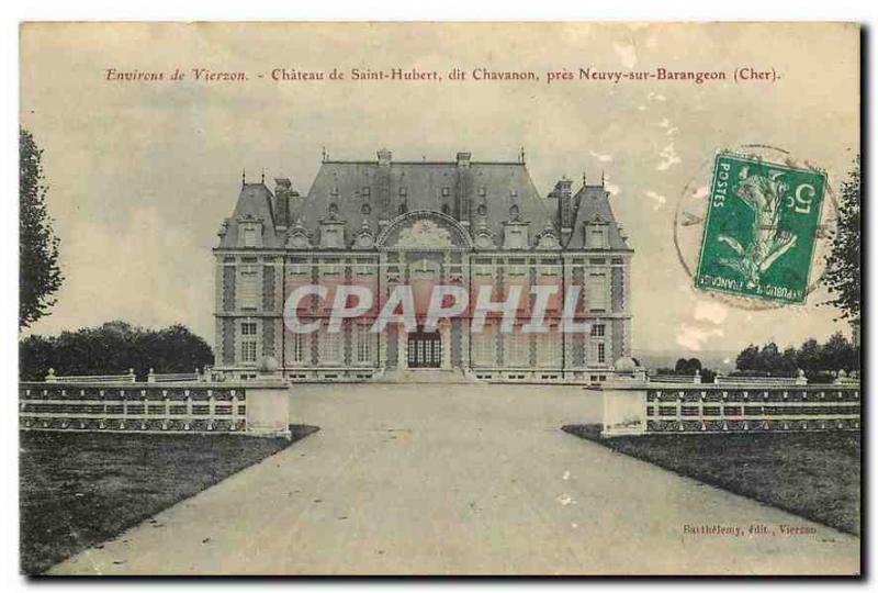 Old Postcard Around Vierzon Chateau de Saint Hubert Dear